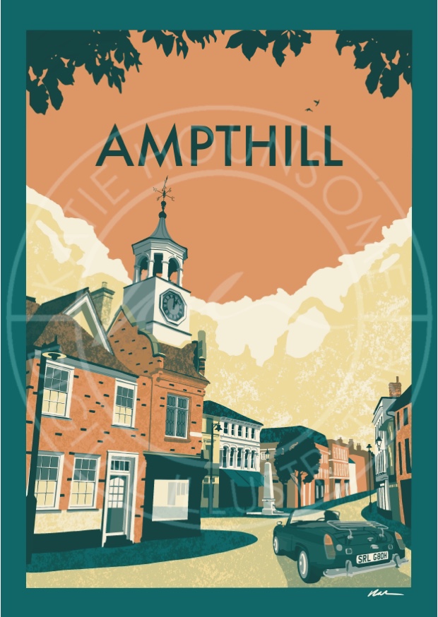 Ampthill Travel Poster