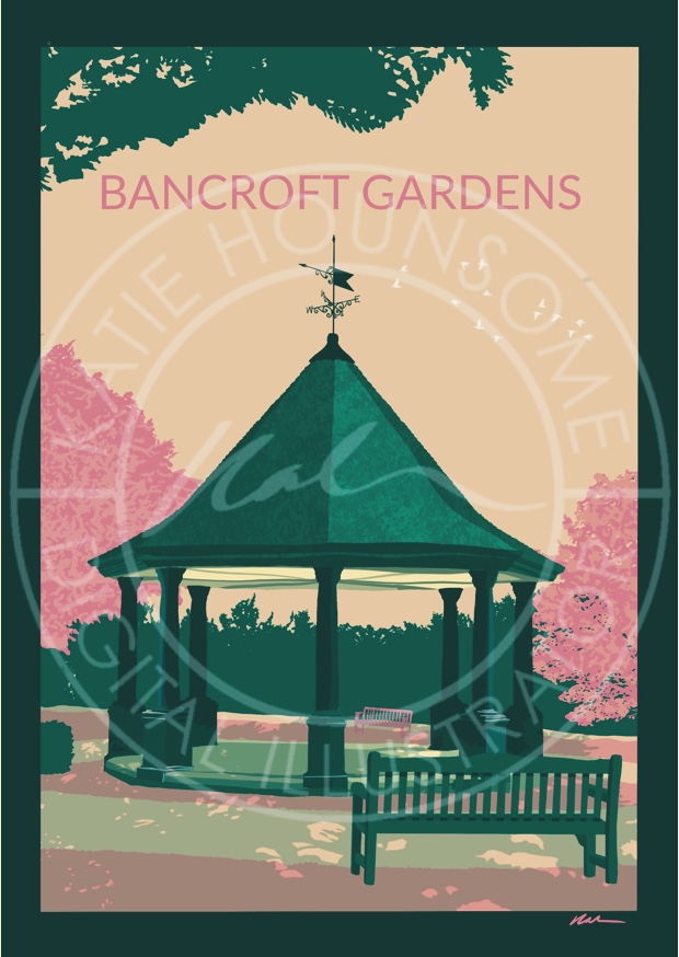 Hitchin Travel Poster